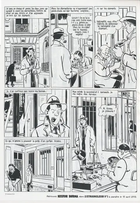 Verso de l'album L'Étrangleur - Nestor Burma Tome 5 Boulevard... Ossements (2)