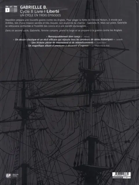 Verso de l'album Gabrielle B. Tome 4 Liberté
