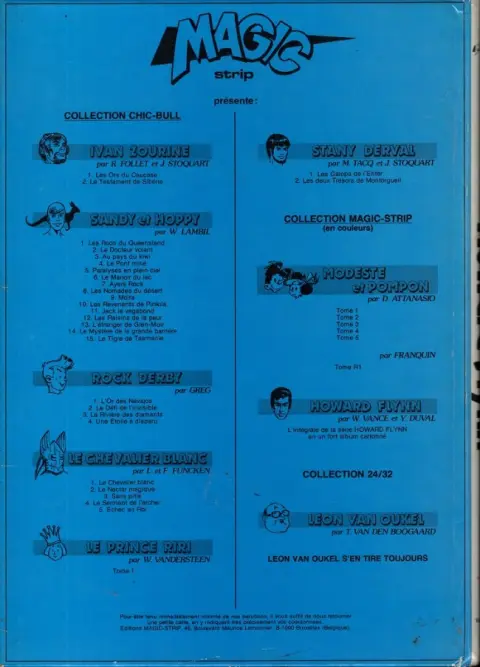 Verso de l'album Howard Flynn