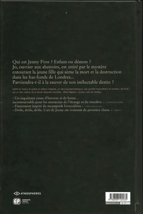 Verso de l'album Jenny Finn
