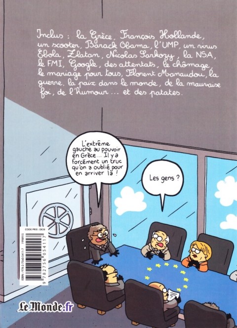 Verso de l'album L'actu en patates Tome 4 Mieux vaut en rire !