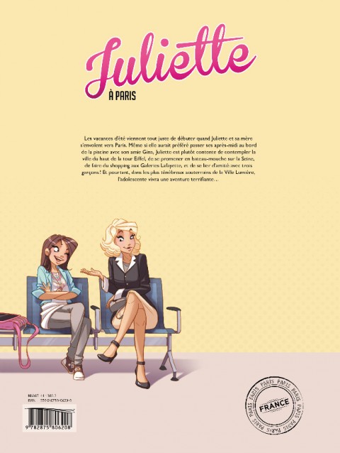 Verso de l'album Juliette Tome 2 Juliette à Paris