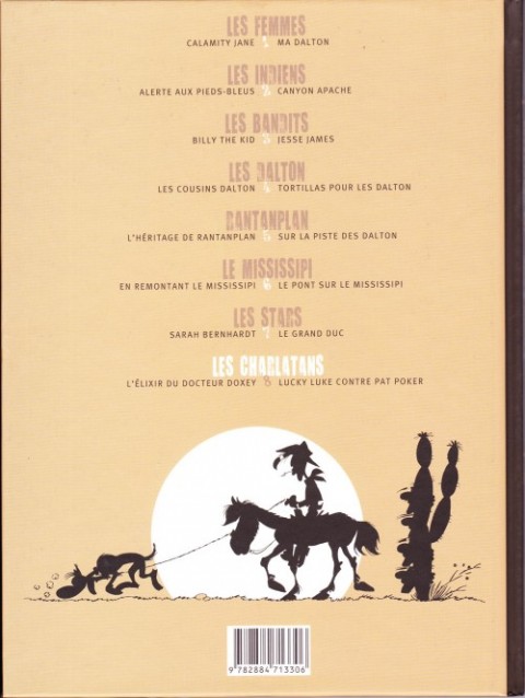 Verso de l'album Deux aventures de Lucky Luke Tome 8 Les Charlatans