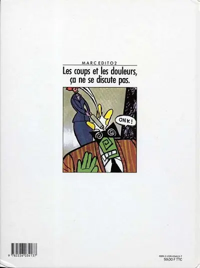 Verso de l'album Marc Edito Tome 2 Visas