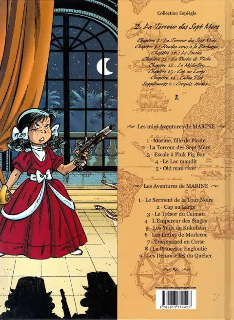 Verso de l'album Les mini aventures de Marine Tome 2 La Terreur des Sept Mers