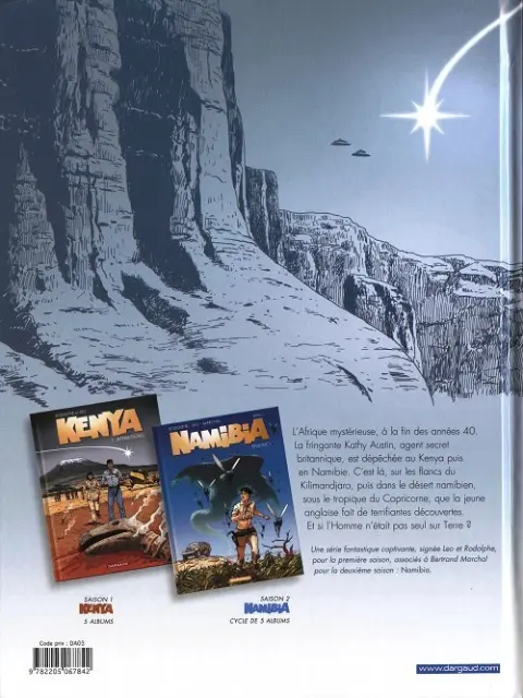 Verso de l'album Namibia Épisode 3