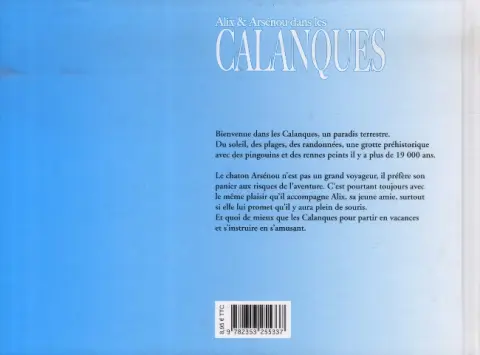 Verso de l'album Alix et Arsénou Tome 2 Alix et Arsénou dans les Calanques