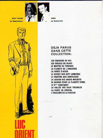 Verso de l'album Luc Orient Tome 14 Le rivage de la fureur