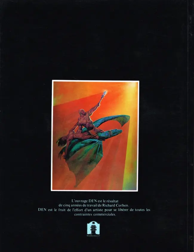 Verso de l'album Den Le Voyage fantastique à Nullepart
