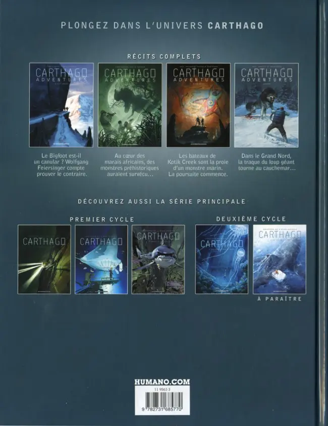Verso de l'album Carthago Adventures Tome 4 Amarok