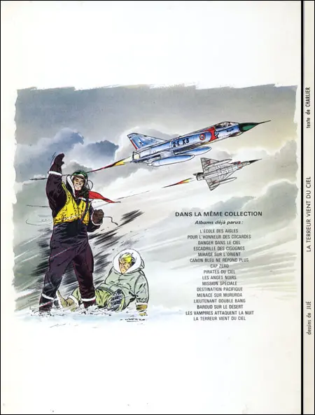 Verso de l'album Tanguy et Laverdure Tome 16 La terreur vient du ciel