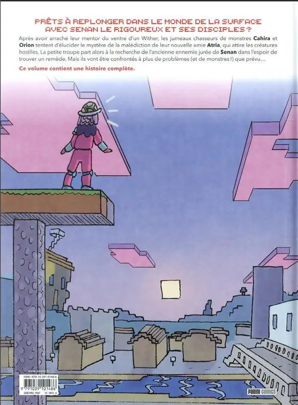 Verso de l'album Minecraft - La BD officielle Les Whiterables 2