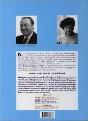 Verso de l'album Tanguy et Laverdure L'Intégrale Tome 5 Lieutenant Double-Bang