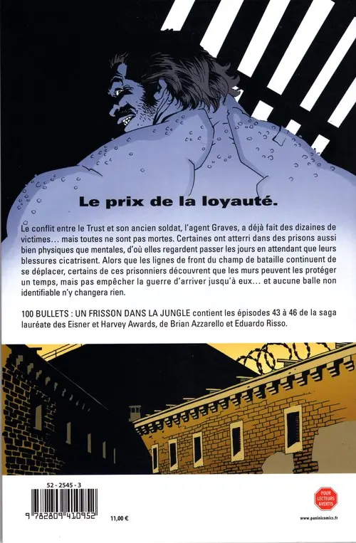 Verso de l'album 100 Bullets Tome 9 Un frisson dans la jungle
