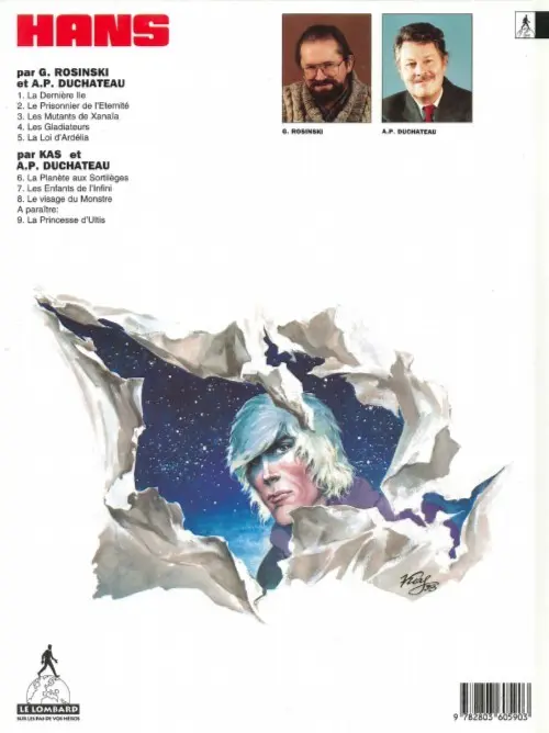 Verso de l'album Hans Tome 3 Les mutants de Xanaïa