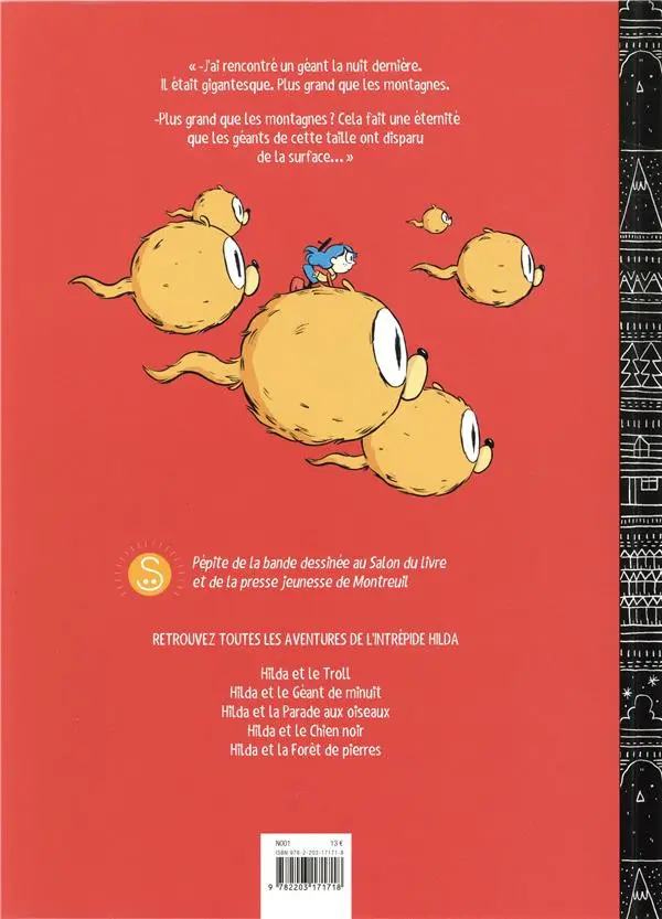Verso de l'album Hilda Tome 2 Hilda et le géant de minuit