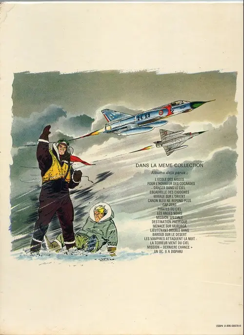 Verso de l'album Tanguy et Laverdure Tome 16 La terreur vient du ciel