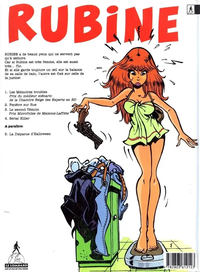 Verso de l'album Rubine Tome 4 Serial killer