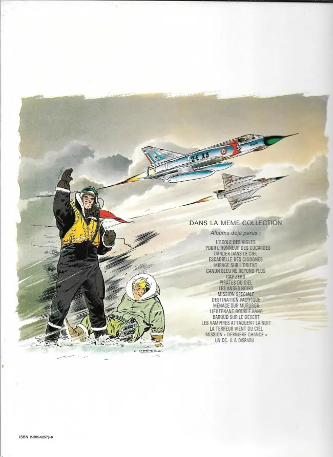 Verso de l'album Tanguy et Laverdure Tome 16 La terreur vient du ciel