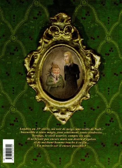 Verso de l'album Scrooge, un chant de Noël