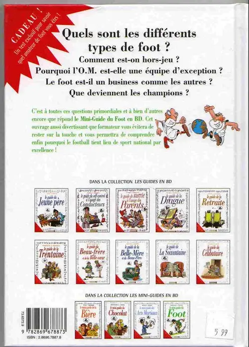 Verso de l'album Le Mini-guide ... Tome 22 Le mini-guide du foot