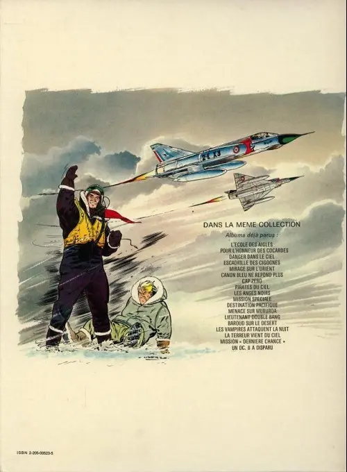 Verso de l'album Tanguy et Laverdure Tome 16 La terreur vient du ciel