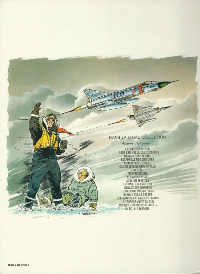 Verso de l'album Tanguy et Laverdure Tome 16 La terreur vient du ciel