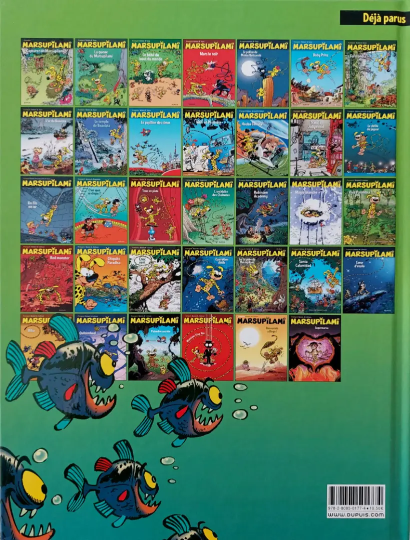 Verso de l'album Marsupilami Tome 20 Viva Palombia !