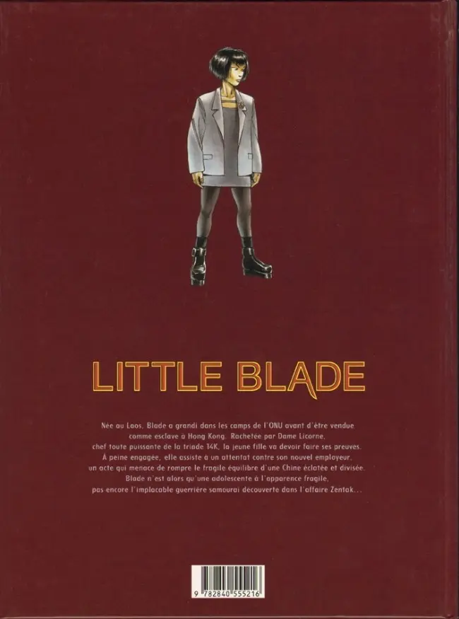 Verso de l'album Little Blade Tome 1 Le patrouilleur du vent
