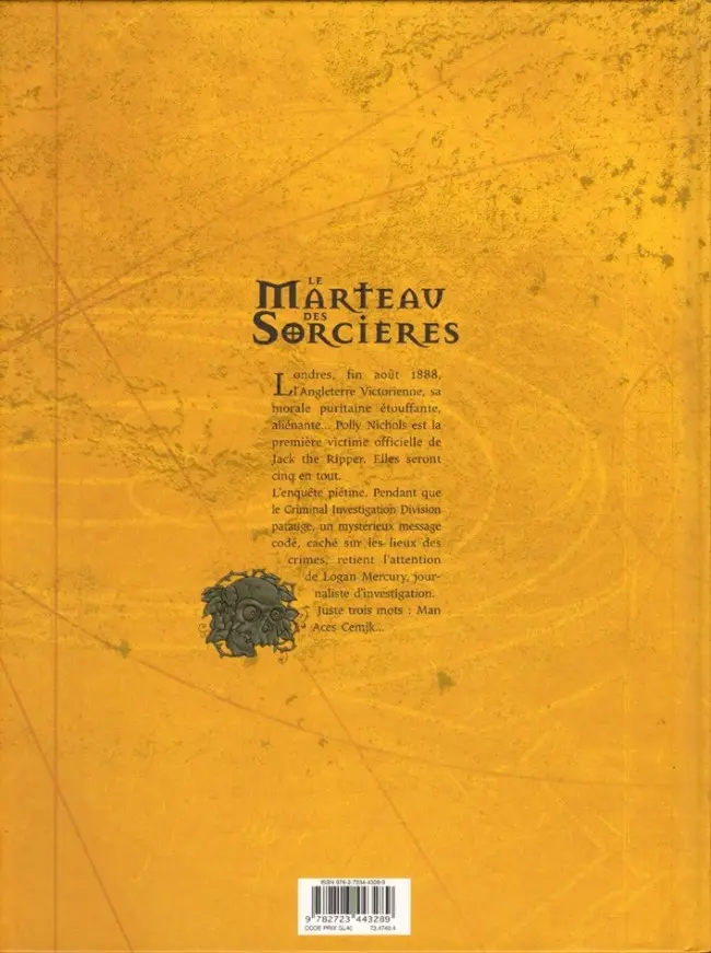 Verso de l'album Le marteau des sorcières Tome 2 Man Aces Cemjk
