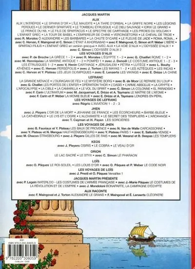 Verso de l'album Alix raconte Tome 3 Néron