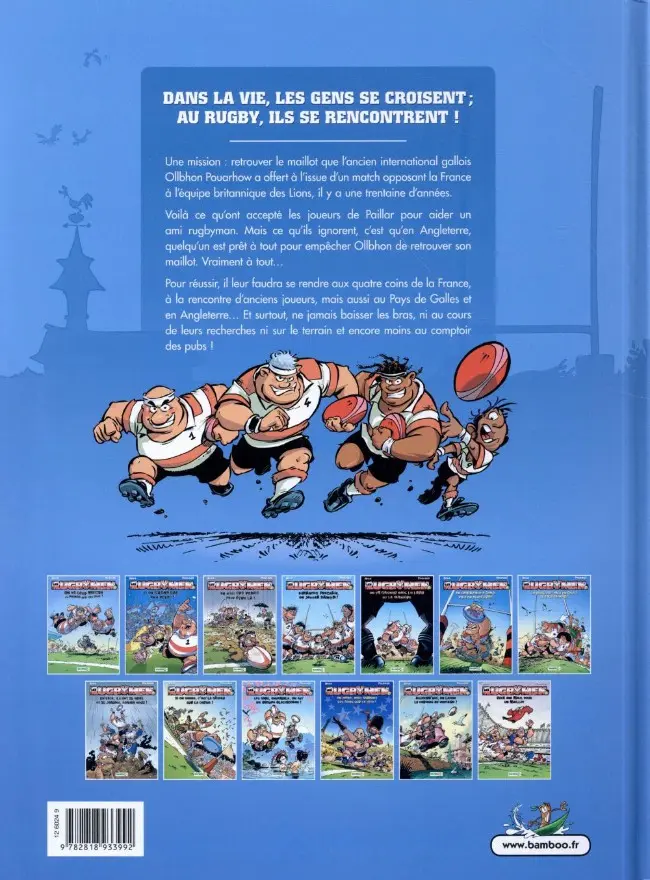Verso de l'album Les Rugbymen Tome 13 Ruck and maul pour un maillot