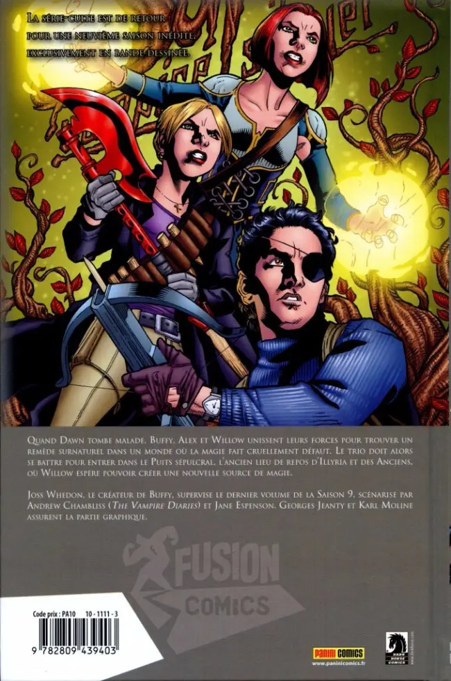 Verso de l'album Buffy contre les vampires - Saison 09 Tome 5 Le Noyau