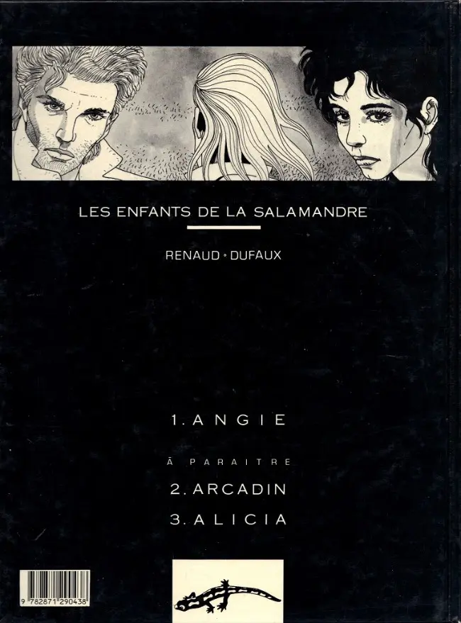 Verso de l'album Les Enfants de la Salamandre Tome 1 Angie