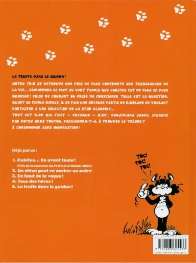 Verso de l'album Les nouvelles aventures de Cubitus Tome 5 La truffe dans le guidon !