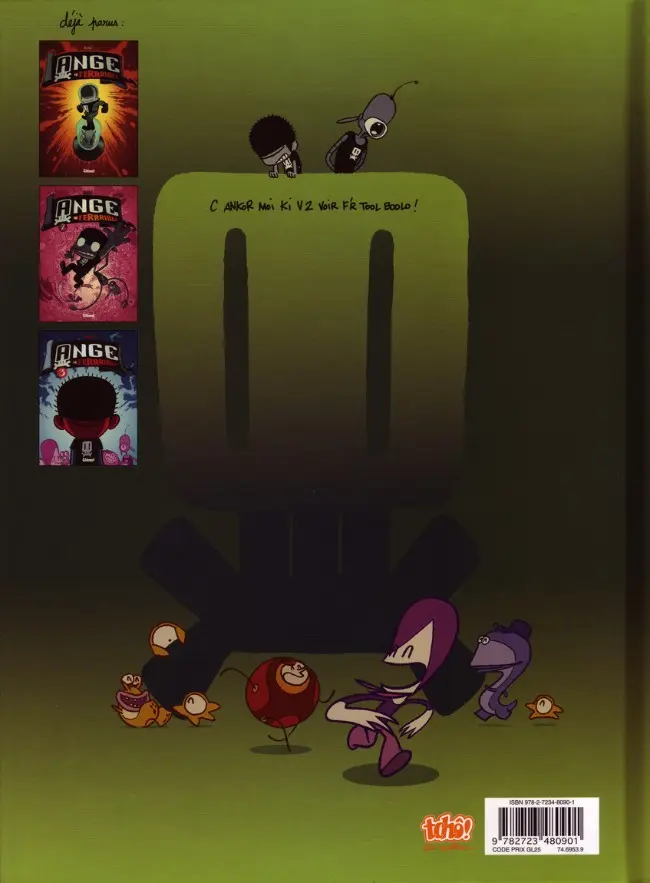 Verso de l'album Ange le terrrible Tome 4 Le Grand Secret de Djipi