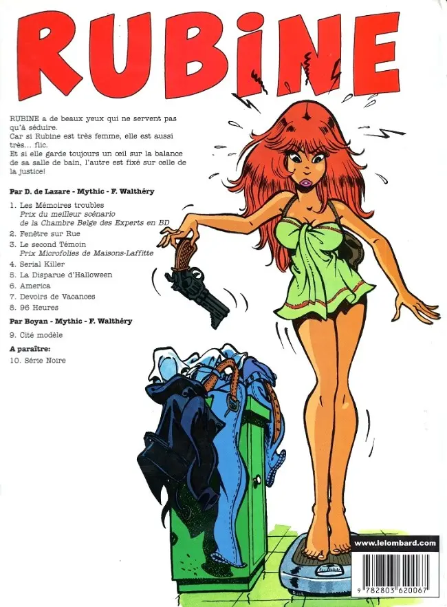 Verso de l'album Rubine Tome 9 Cité modèle
