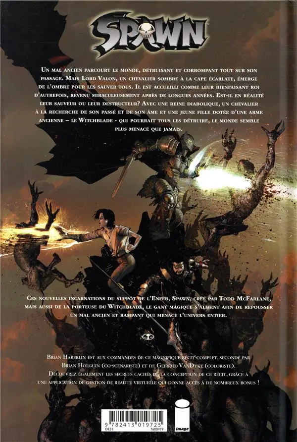 Verso de l'album Medieval Spawn & Witchblade