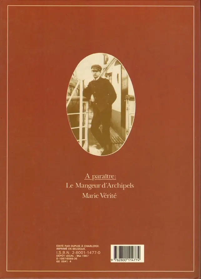 Verso de l'album Théodore Poussin Tome 1 Capitaine Steene