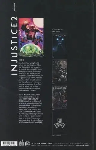 Verso de l'album Injustice 2 Tome 5