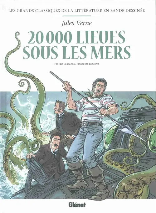 Couverture de l'album Les Grands Classiques de la littérature en bande dessinée Tome 34 20 000 lieues sous les mers