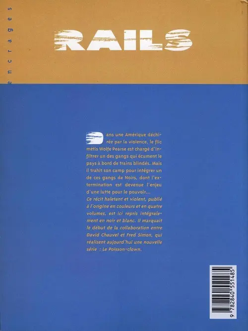 Verso de l'album Rails Edition Intégrale