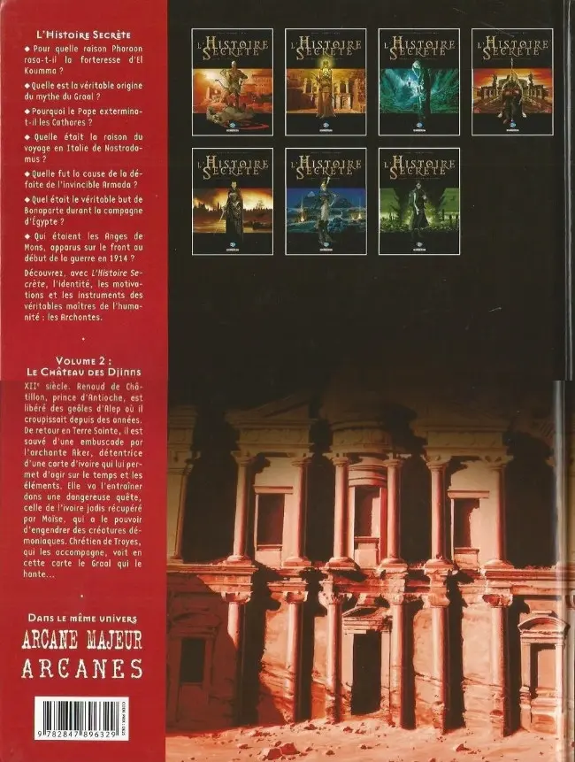 Verso de l'album L'Histoire secrète Volume 2 Le château des djinns