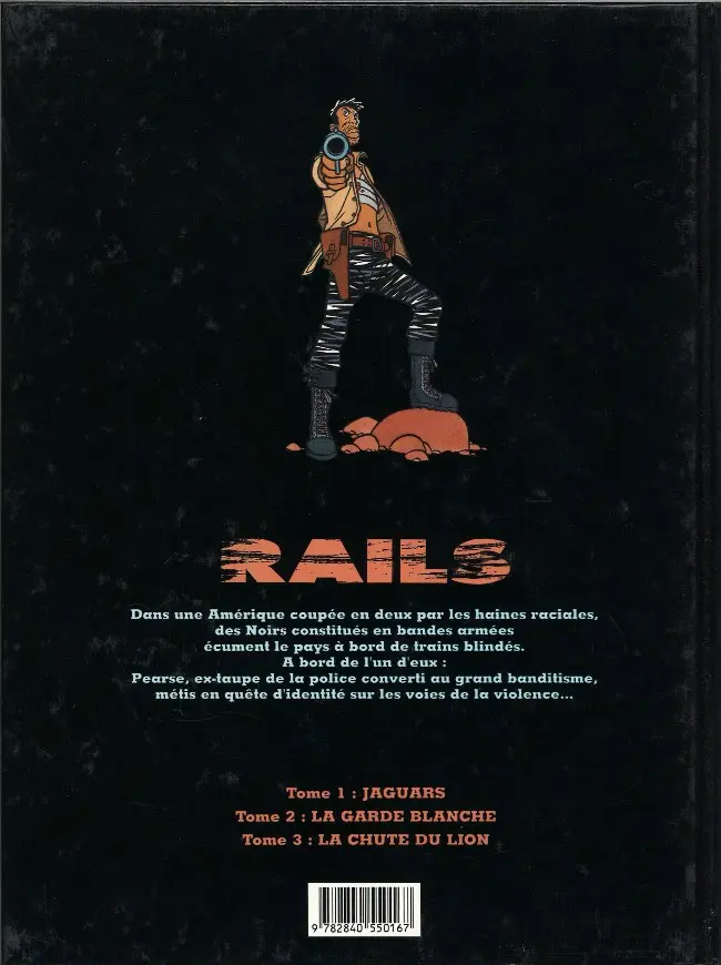 Verso de l'album Rails Tome 2 La garde blanche