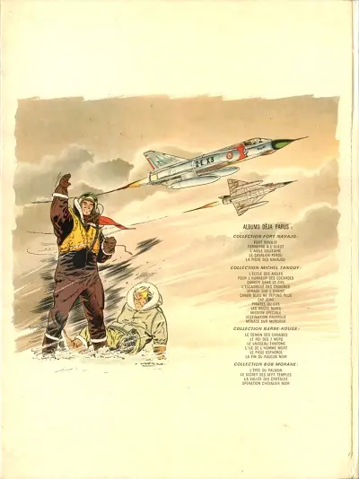 Verso de l'album Tanguy et Laverdure Tome 12 Menace sur Mururoa