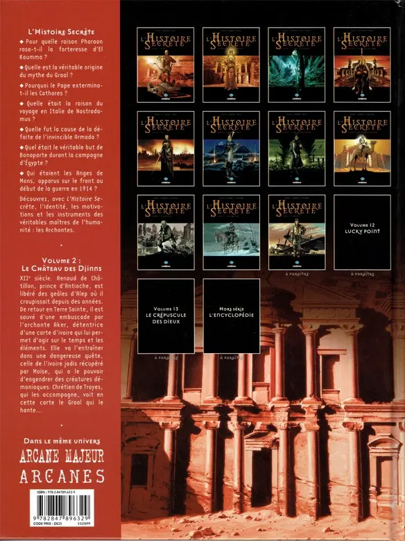 Verso de l'album L'Histoire secrète Volume 2 Le château des djinns