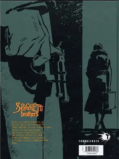 Verso de l'album Spaghetti Brothers Version en couleur Tome 5