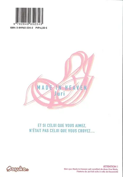 Verso de l'album Made in heaven Tome 2 Juri