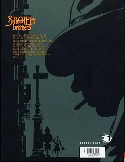 Verso de l'album Spaghetti Brothers Version en couleur Tome 6