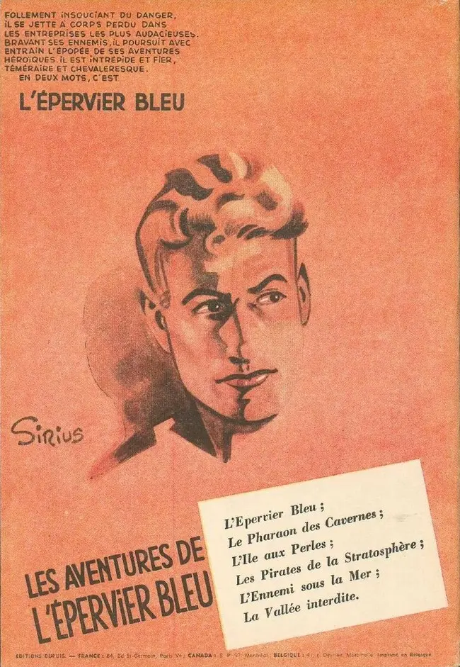 Verso de l'album L'Épervier bleu Tome 4 Les pirates de la stratosphère